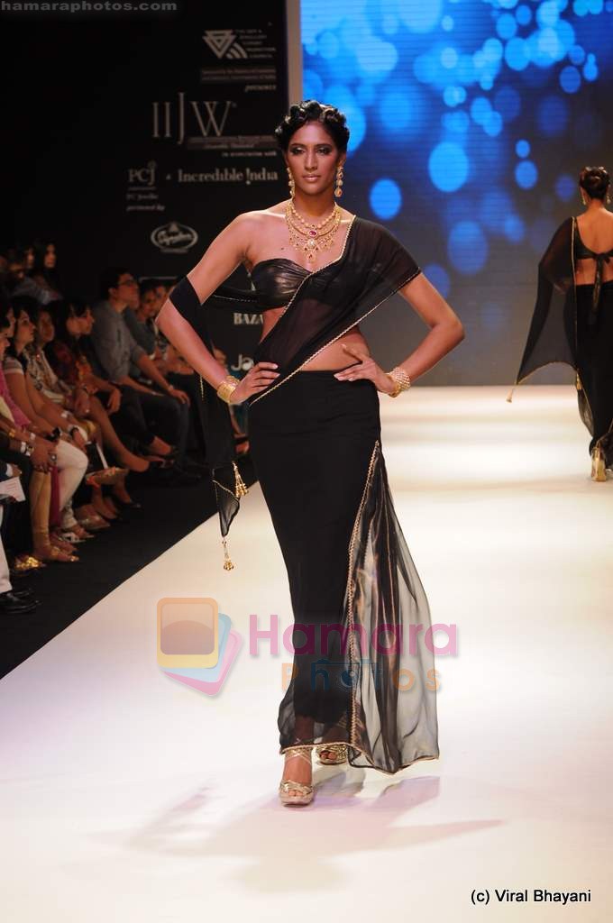 Model walks the ramp for CVM exports show at IIJW 2011 Day 2 in Grand Hyatt on 1st Aug 2011