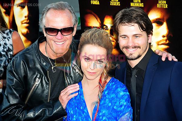 Peter Fonda, Taryn Manning, Jason Ritter attends the Los Angeles Premiere of the movie The Perfect Age of Rock N Roll in Laemmle Sunset 5 Theater, West Hollywood on 3rd August 2011