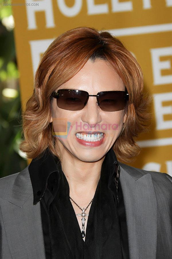 Yoshiki attends the 2011 Hollywood Foreign Press Association Annual Installation Luncheon in Beverly Hills Hotel, CA on 4th August 2011