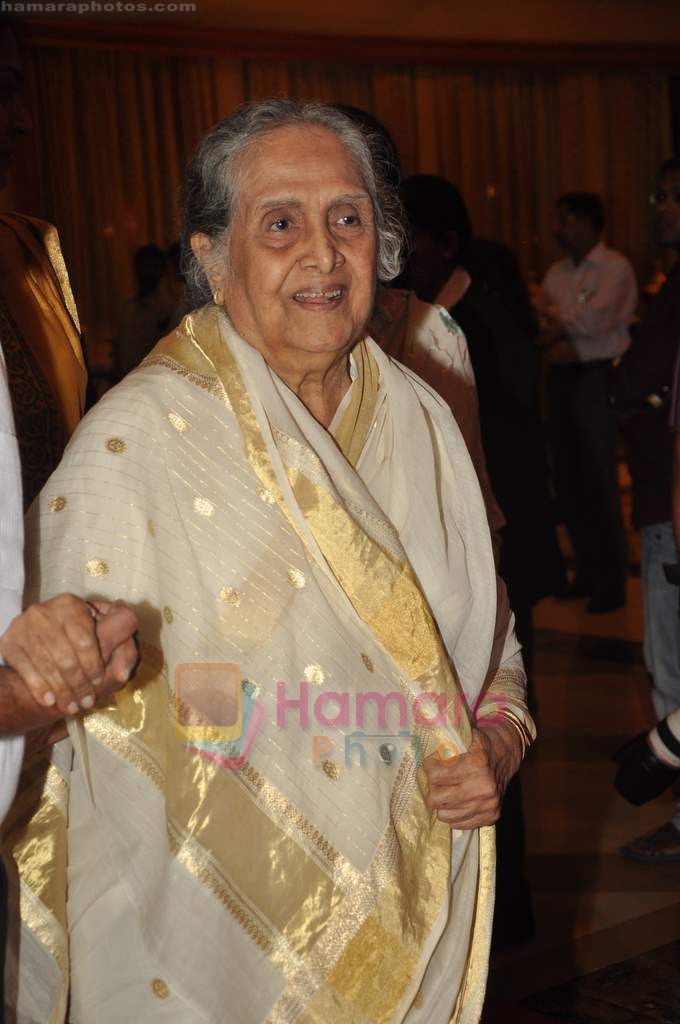 Sulochana at the launch of Nitin Desai's book at his 25th year celebrations in J W Marriott, Juhu, Mumbai on 8th Aug 2011