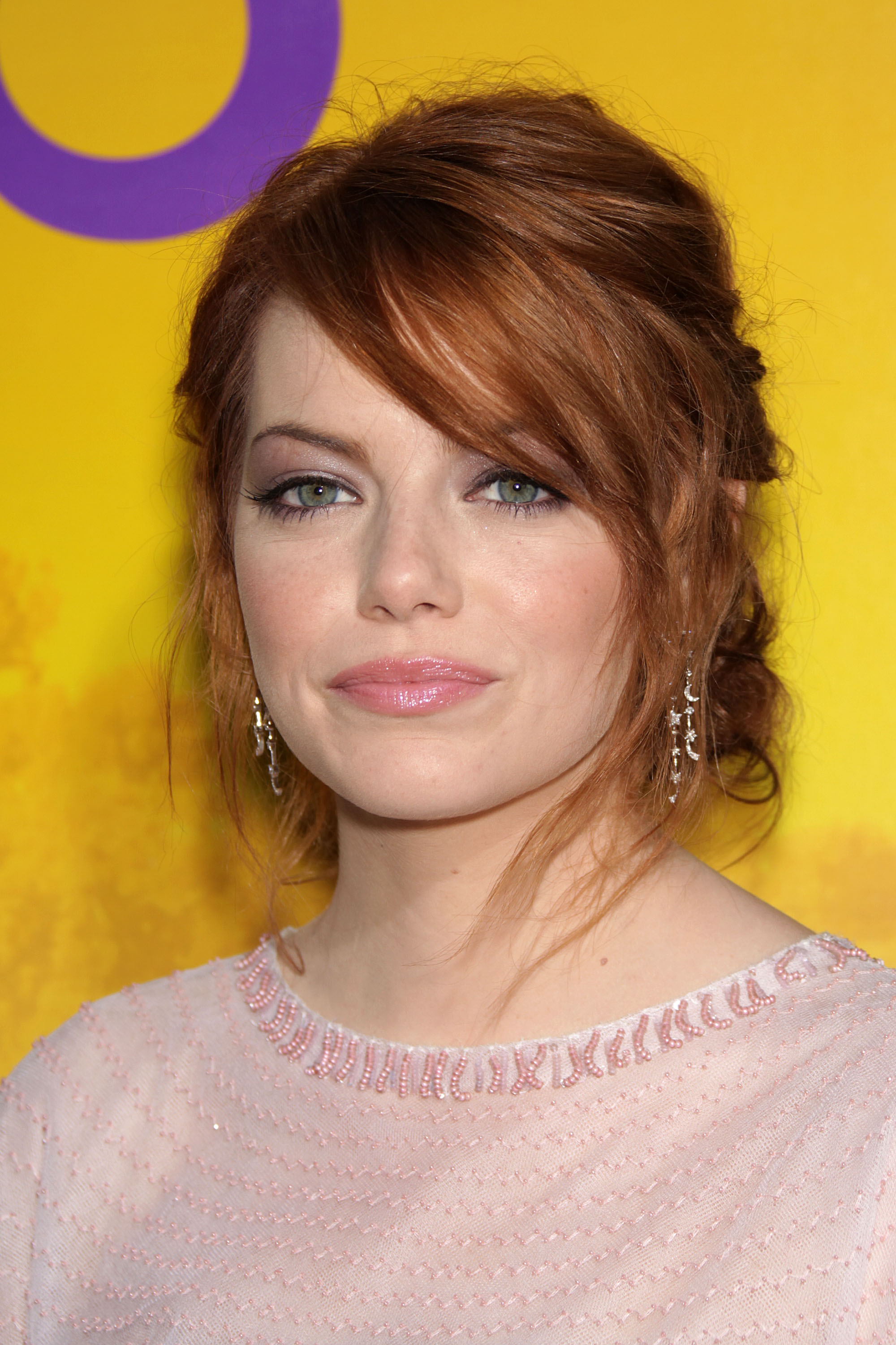 Emma Stone attends the LA Premiere of THE HELP in Samuel Goldwyn Theater, Beverly Hills on 9th August 2011