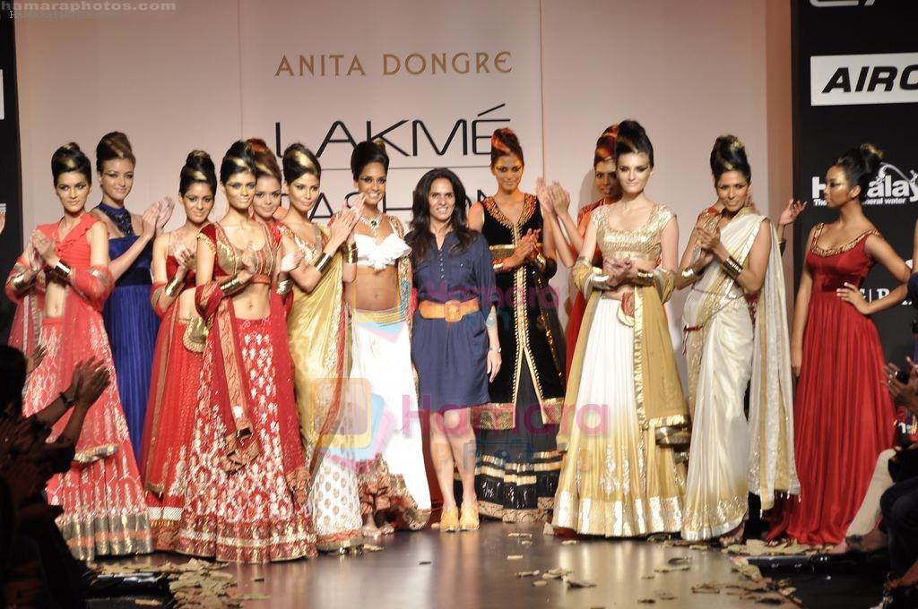 Anita Dongre at Anita Dongre Show at Lakme Fashion Week 2011 Day 2 in Grand Hyatt, Mumbai on 18th Aug 2011