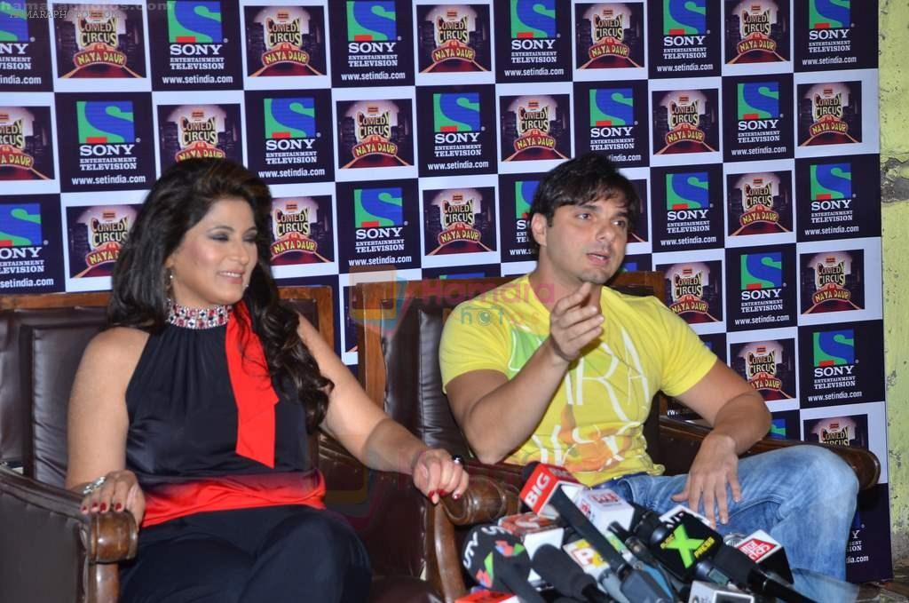 Archana Puran Singh, Sohail Khan on the sets of Comedy Circus in Mohan Studio, Andheri East on 23rd Aug 2011