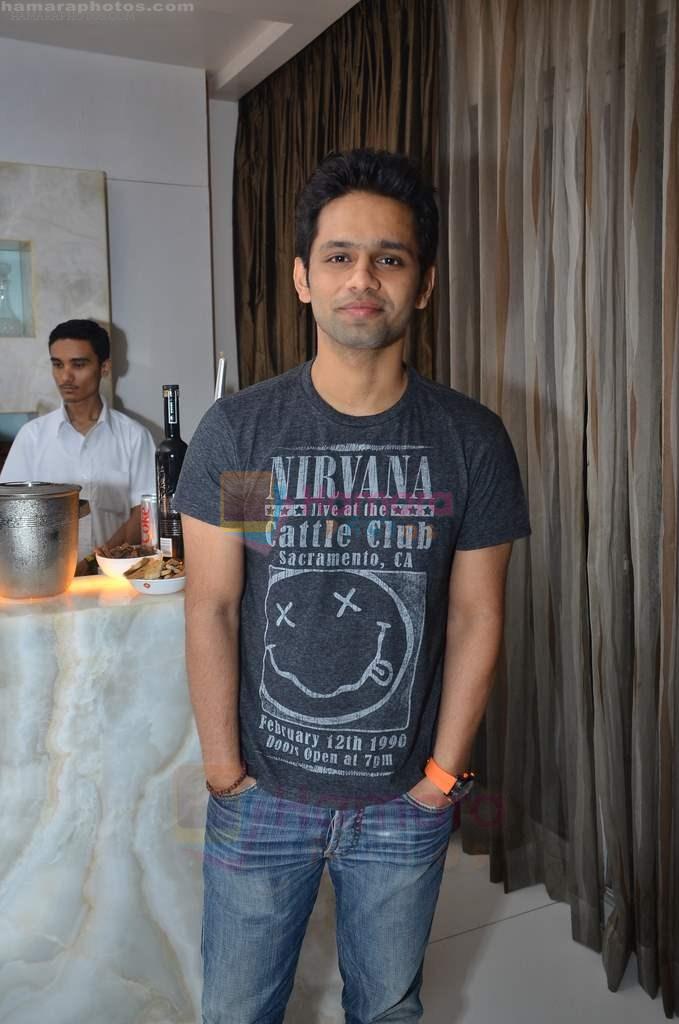 Rahul Vaidya at Ekta and Sanjay Gupta's private dinner for Strings and other musicians in Juhu, Mumbai on 25th Aug 2011