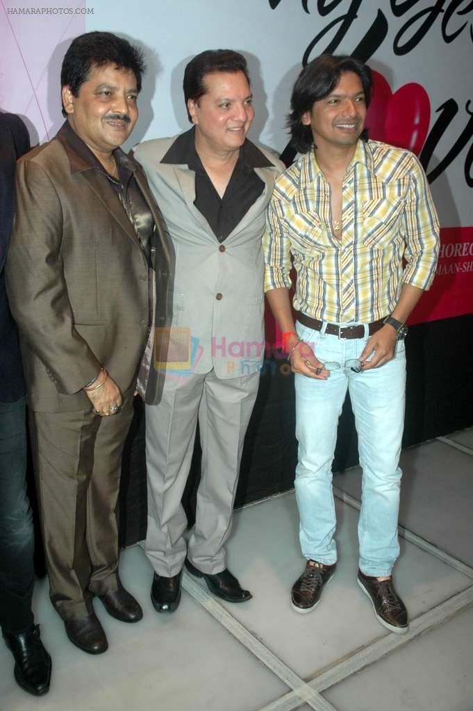 Udit Narayan, Shaan, Lalit Pandit at Say Yes to Love music launch in Sea Princess on 27th Aug 2011