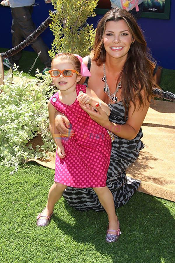 Ali Landry and daughter Estela Ines Monteverde attends the World Premiere of movie The Lion King 3D at the El Capitan Theater on 27th August 2011
