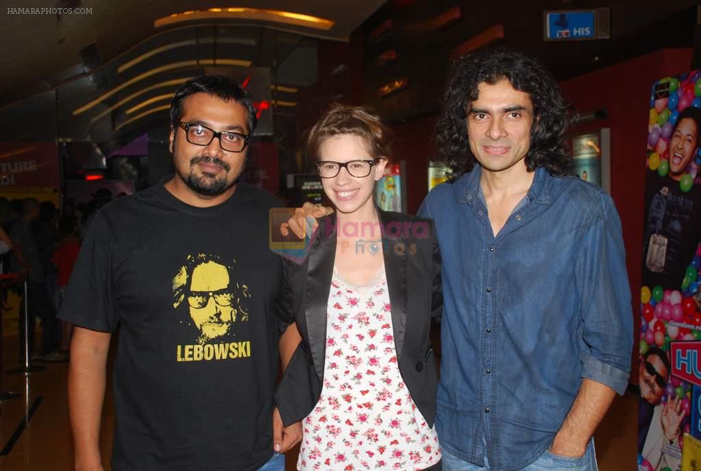 Anurag Kashyap, Kalki Koechlin, Imtiaz Ali at The girl in Yellow boots premiere in Cinemax on 29th Aug 2011