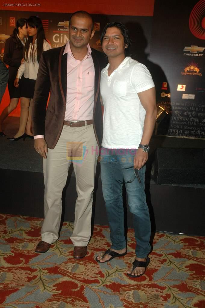 Shaan, Siddharth Kannan at the Chevrolet GIMA Awards 2011 Voting Meet in Mumbai on 30th Aug 2011