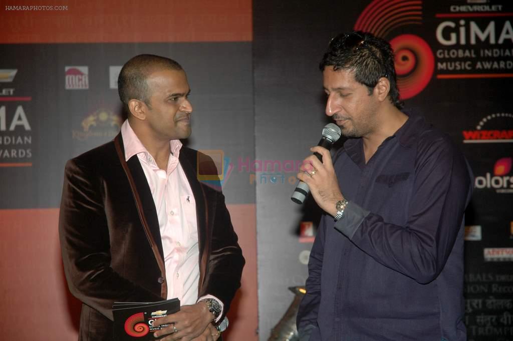 Sulaiman Merchant, Siddharth Kannan at the Chevrolet GIMA Awards 2011 Voting Meet in Mumbai on 30th Aug 2011