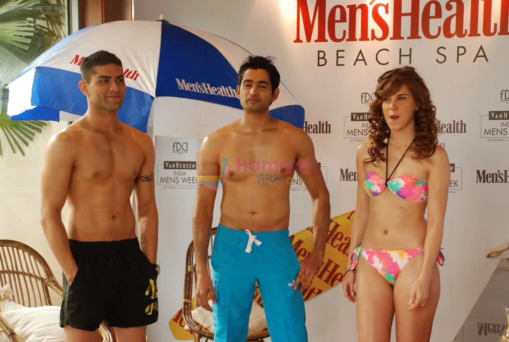 at Men's Health lounge with hot bikini babes at Van Heusen India Mens Week on 3rd Sept 2011