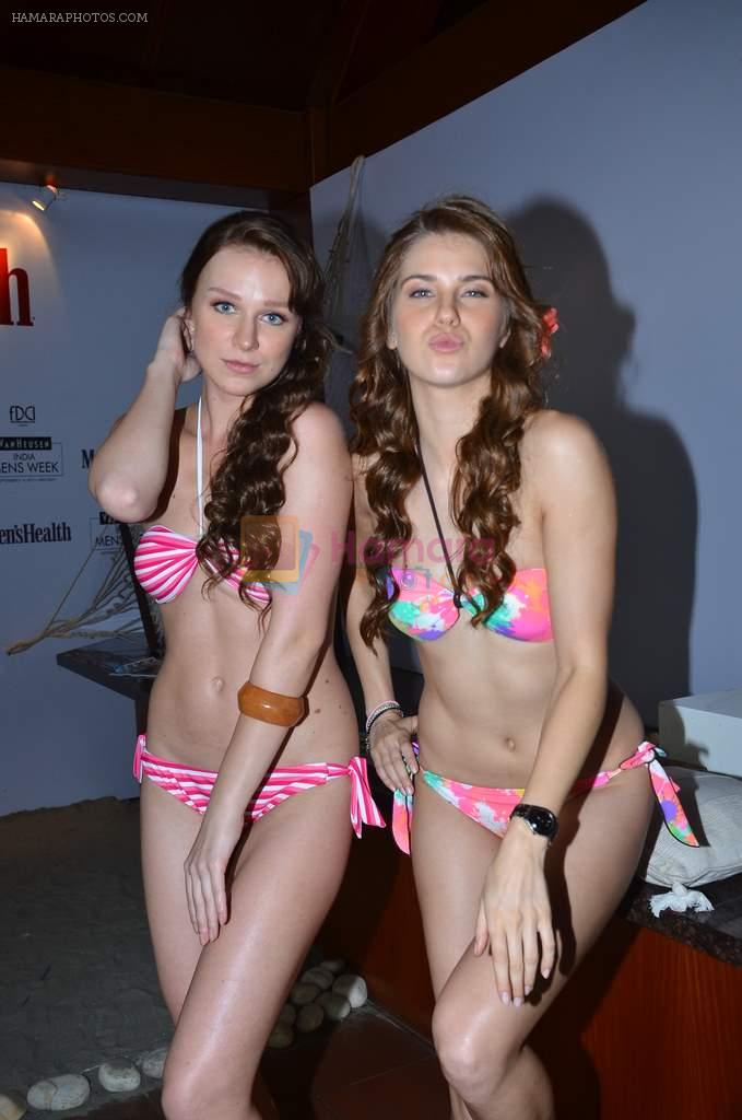 at Men's Health lounge with hot bikini babes at Van Heusen India Mens Week on 3rd Sept 2011
