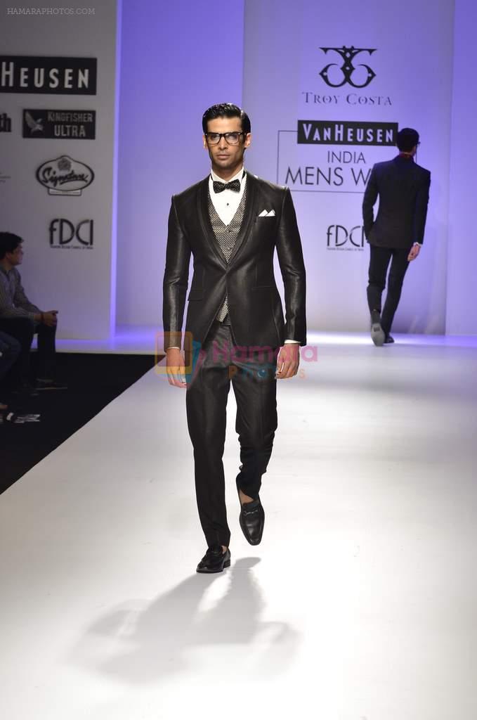 Model walk the ramp for Troy Costa at Van Heusen India Mens Week Day 3 on 4th Sept 2011