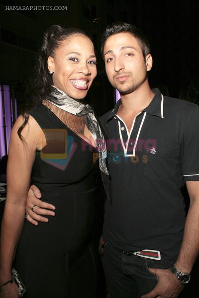 Doll Phace, Alex Khazai attends the Turn it Up Music Video Release Party at Cafe Entourage in Hollywood on August 25, 2011