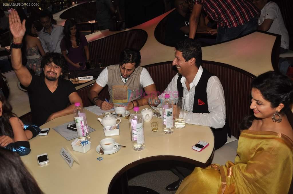Sonu Nigam, Salim Merchant, Sulaiman Merchant at the Audio release of Love Breakups Zindagi in Blue Frog on 8th Sept 2011