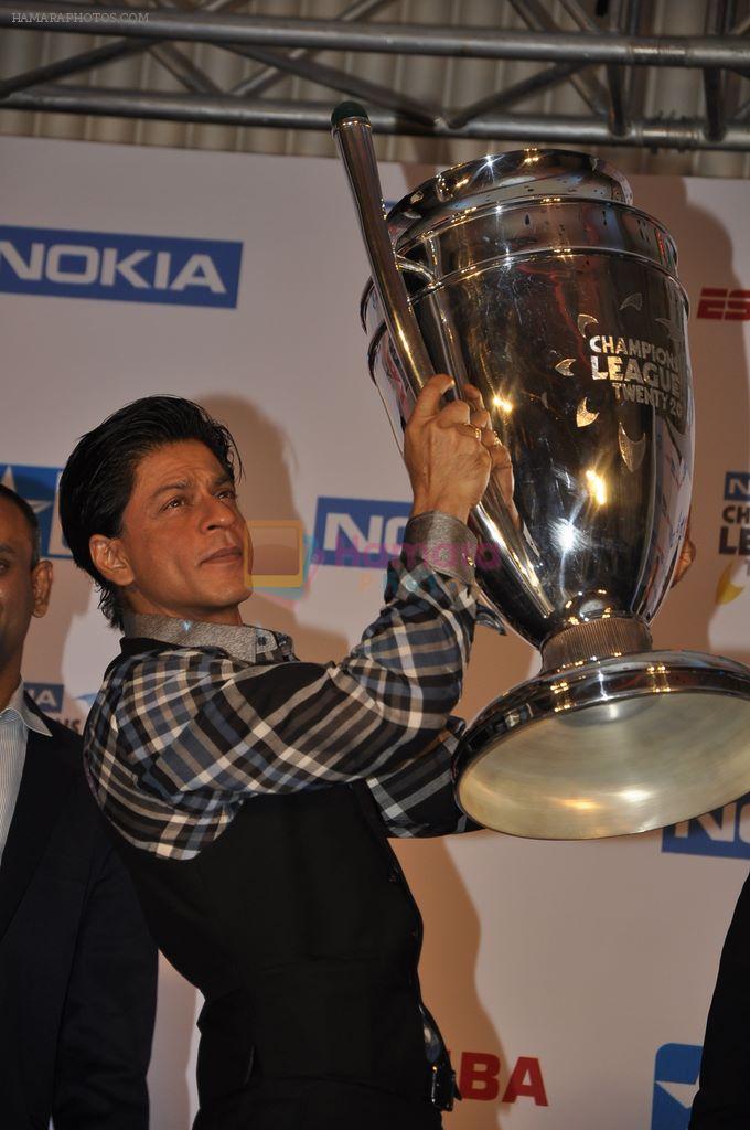 Shahrukh Khan is the brand ambassador for Nokia Champions League T20 in Trident, BKC, Mumbai on 9th Sept 2011