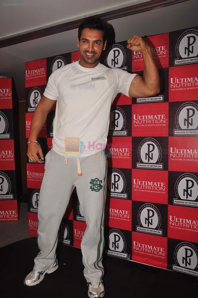 John Abraham announced as the Ultimate Nutrition's brand ambassador at the Trident on 12th Sept 2011