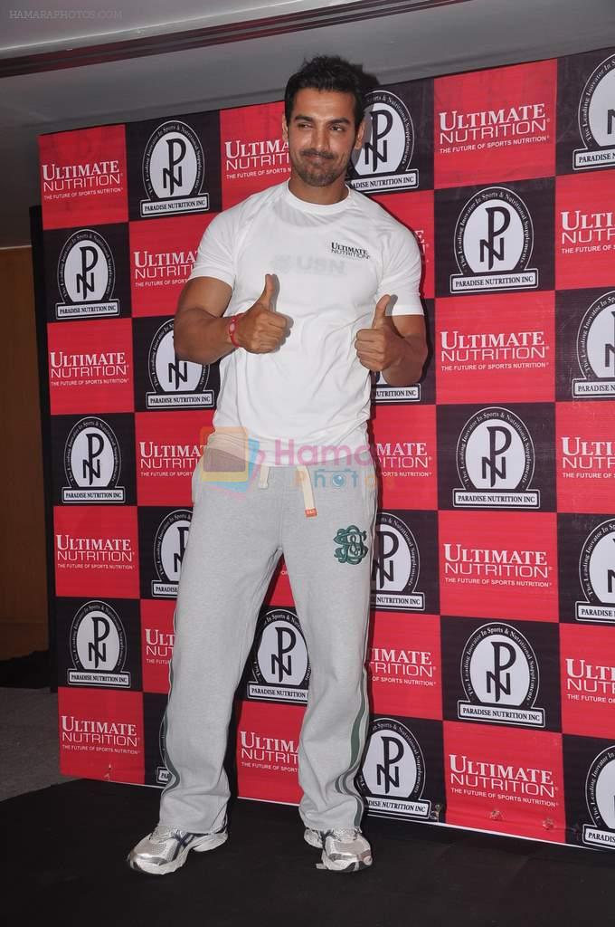 John Abraham announced as the Ultimate Nutrition's brand ambassador at the Trident on 12th Sept 2011