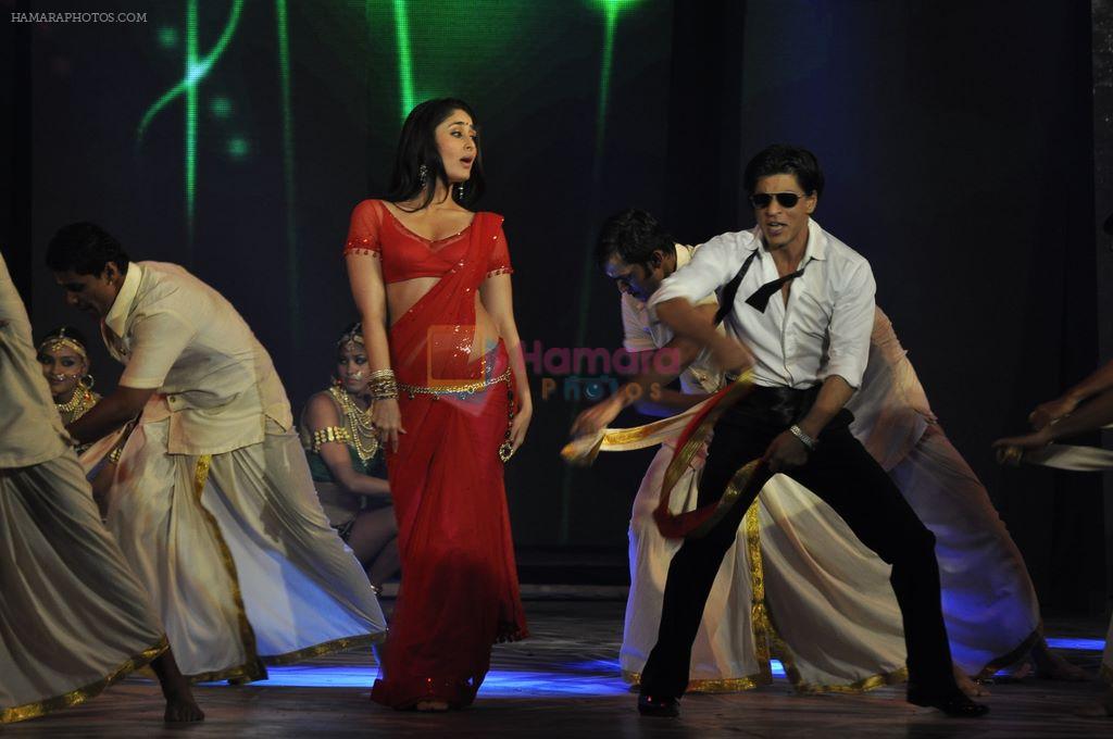 Kareena Kapoor, Shahrukh Khan at the audio release of Ra.One in Filmcity, Mumbai on 12th Sept 2011