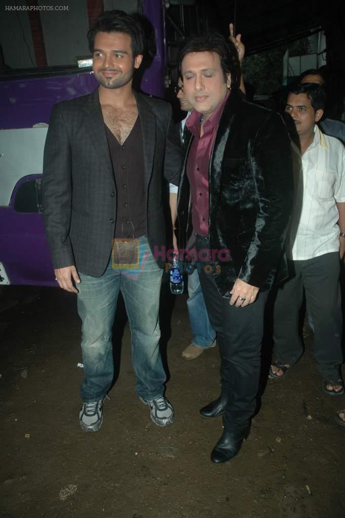 Mimoh Chakraborty, Govinda on the location of film Loot in Chandivali on 12th Sept 2011