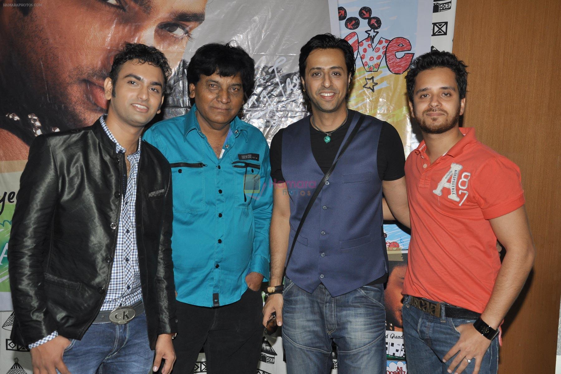ksitij-tarey,sayeed-quadri,salim-marchant,raghav at the music launch of Ae Dosheeza - song of love by Kshitij Tarey in Marimba Lounge on 14th Sept 2011