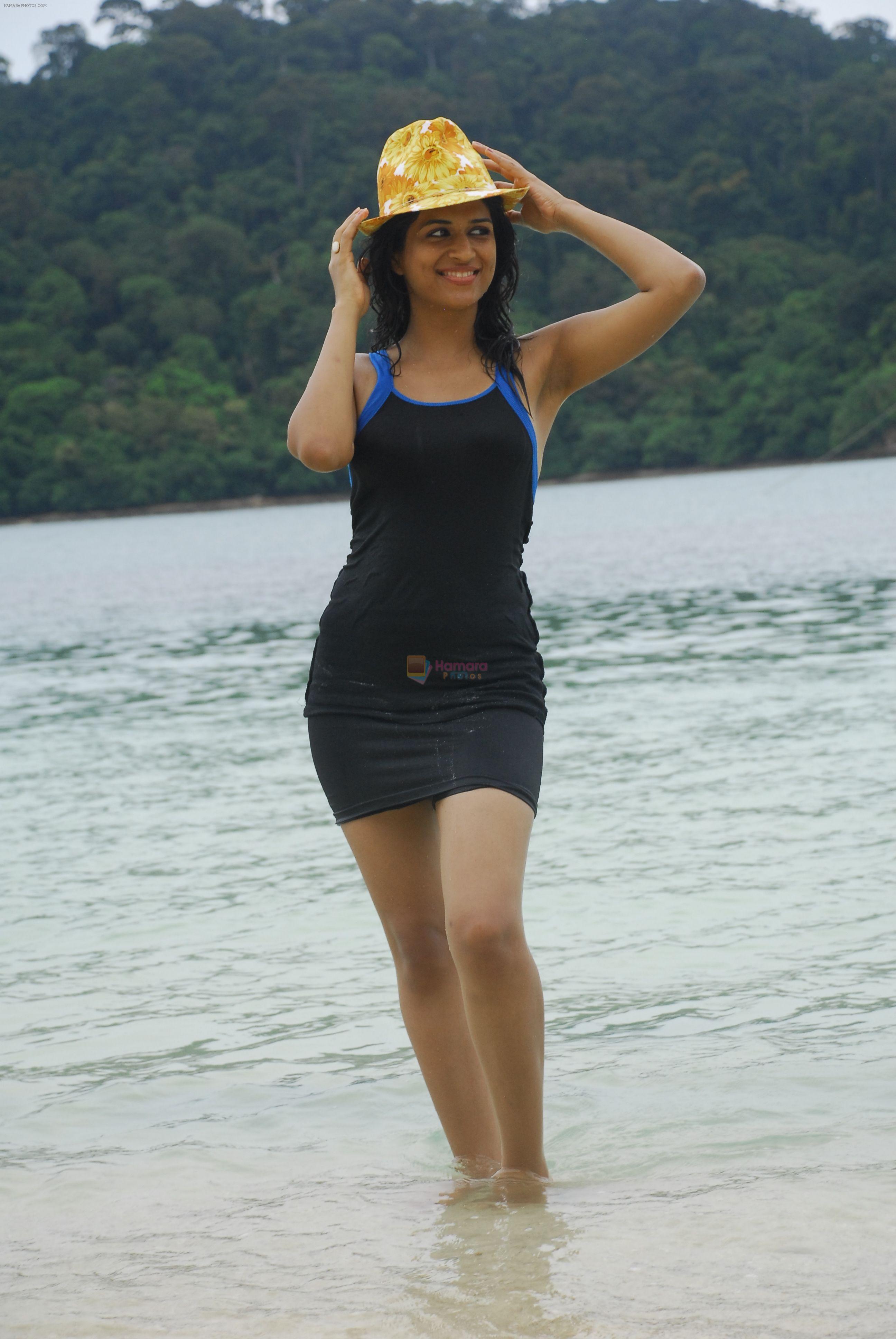 Shraddha Das Beachwear Shoot on  12th June 2011