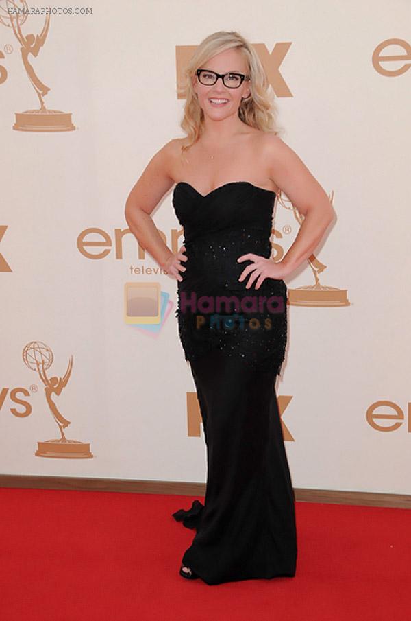 Rachael Harris attends the 63rd Annual Primetime Emmy Awards in Nokia Theatre L.A. Live on 18th September 2011
