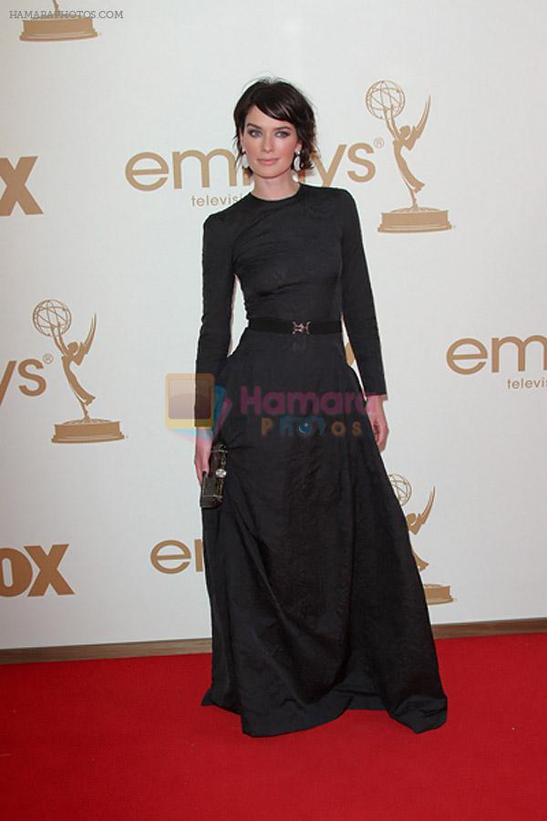 Lena Headey attends the 63rd Annual Primetime Emmy Awards in Nokia Theatre L.A. Live on 18th September 2011