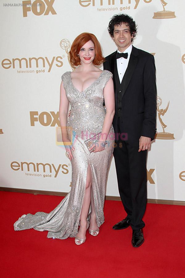 Christina Hendricks attends the 63rd Annual Primetime Emmy Awards in Nokia Theatre L.A. Live on 18th September 2011