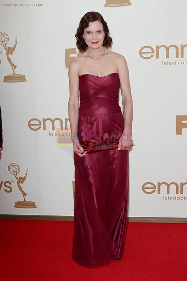 Elizabeth McGovern attends the 63rd Annual Primetime Emmy Awards in Nokia Theatre L.A. Live on 18th September 2011