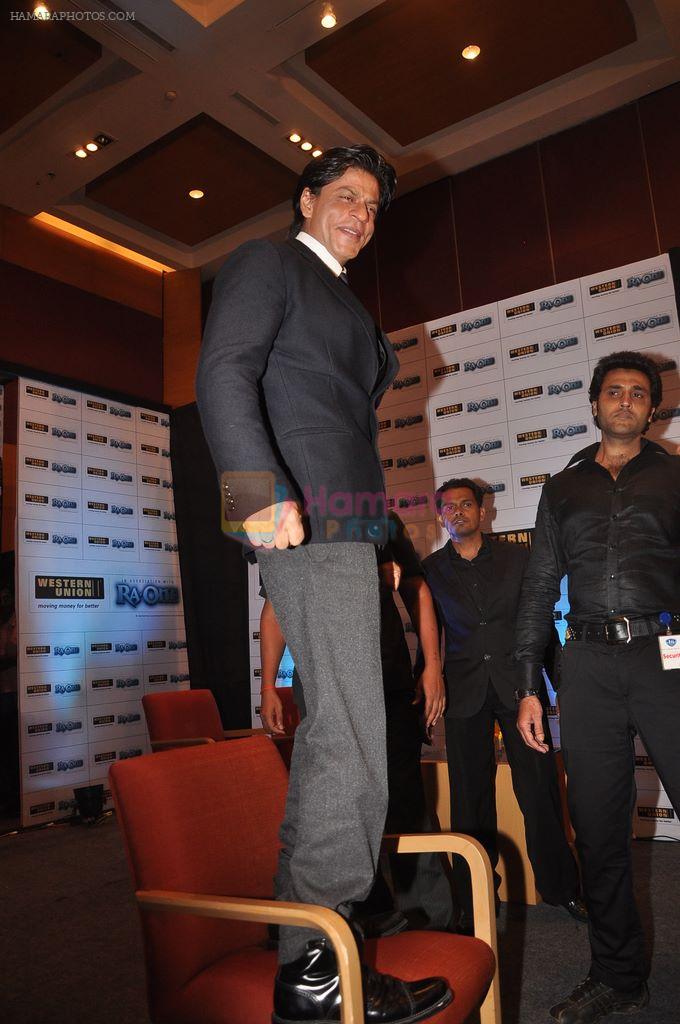 Shahrukh Khan at Western Union-Ra.One media meet in Grand Hyatt, Mumbai on 24th Sept 2011
