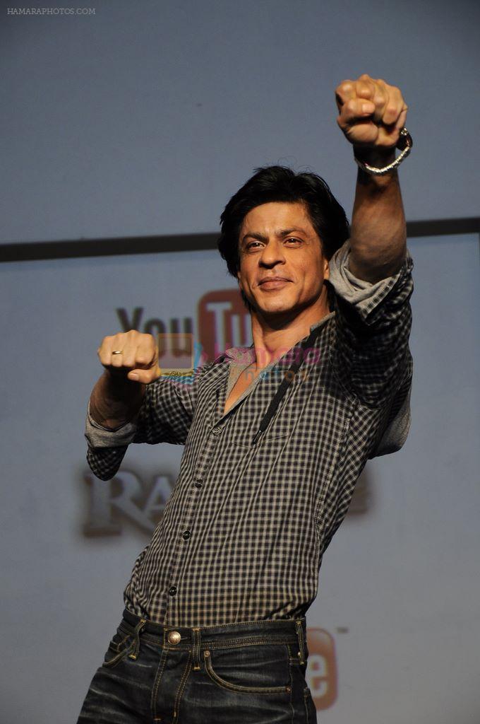 Shahrukh Khan charms at Ra.One-Youtube media meet in Trident,Mumbai on 26th Sept 2011