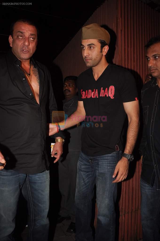 Ranbir Kapoor, Sanjay Dutt at Ranbir Kapoor's bday and Rockstar bash in Aurus on 27th Sept 2011