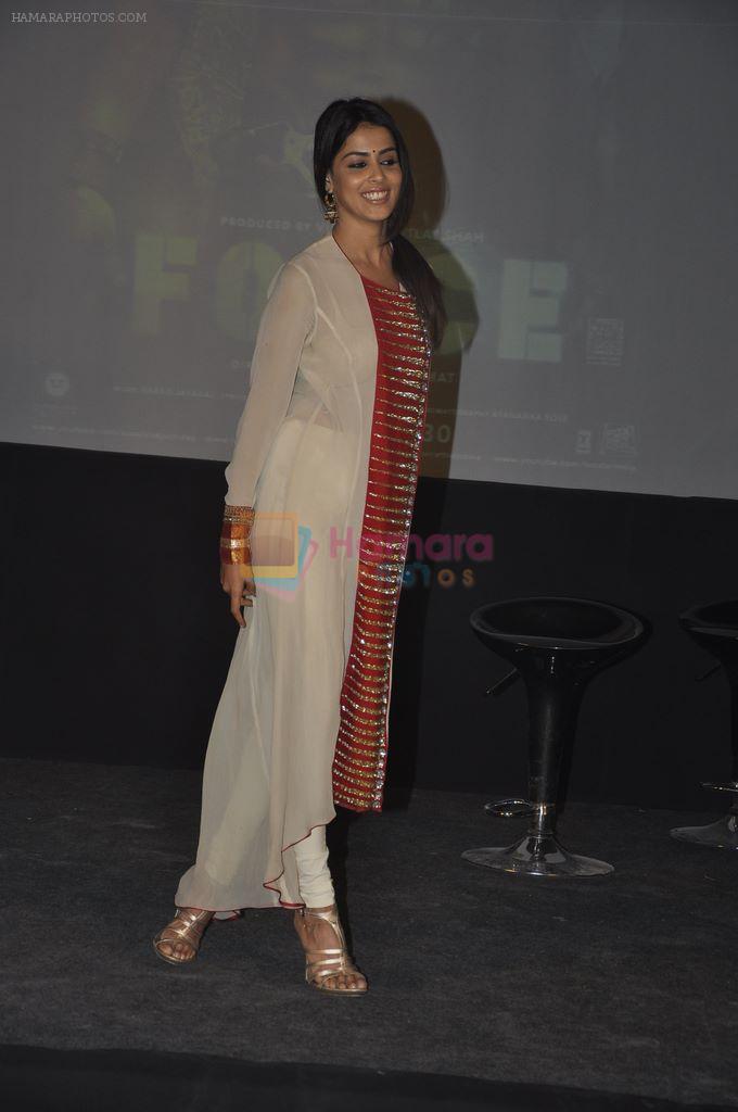 Genelia D Souza at Force Promotions in Mehboob, Mumbai on 27th Sep 2011