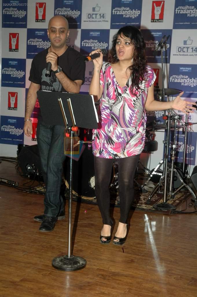 Aditi Singh Sharma at Yashraj Films Mujhse Fraandship Karoge music showcase in Yashraj Studios on 28th Sept 2011