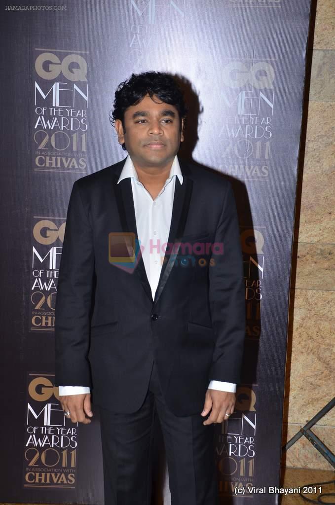 A R Rahman at the GQ Men Of The Year Awards 2011 in Grand Hyatt, Mumbai on 29th Sept 2011