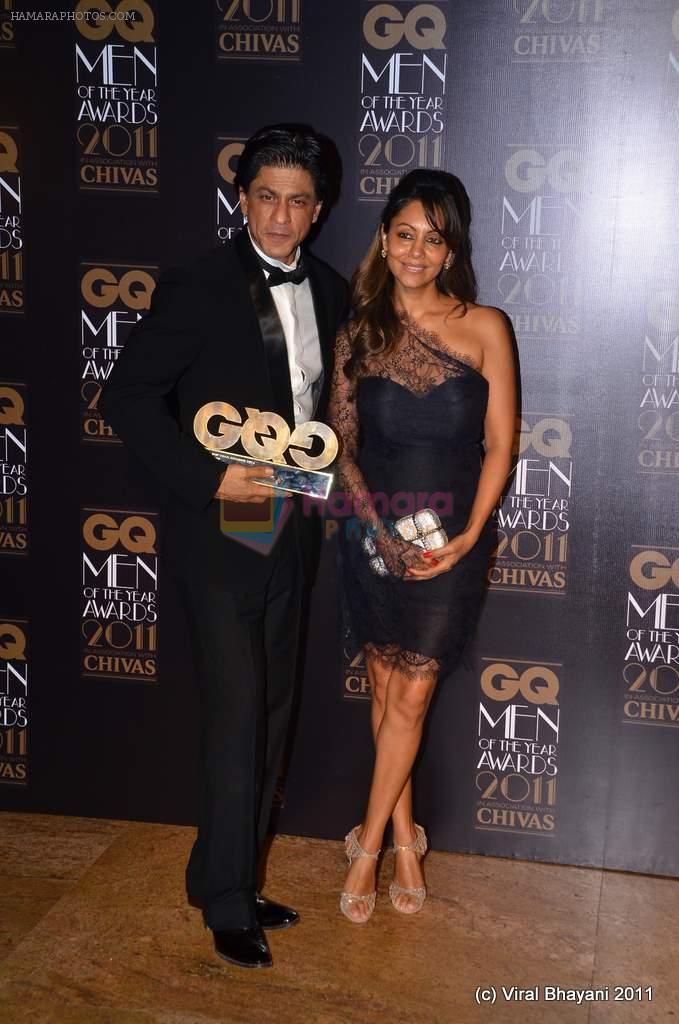 Shahrukh Khan, Gauri Khan at the GQ Men Of The Year Awards 2011 in Grand Hyatt, Mumbai on 29th Sept 2011