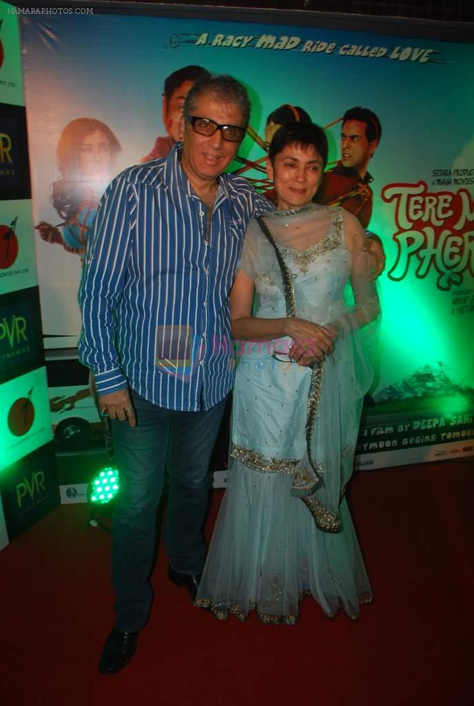 Deepa Sahi, Aditya Raj Kapoor at the Premiere of film Tere Mere Phere in PVR on 29th Sept 2011