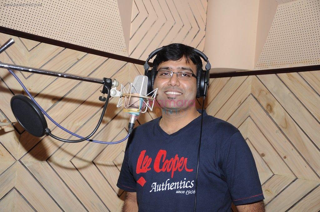 Tippu at the Journey Movie Song Recording on 2nd October 2011