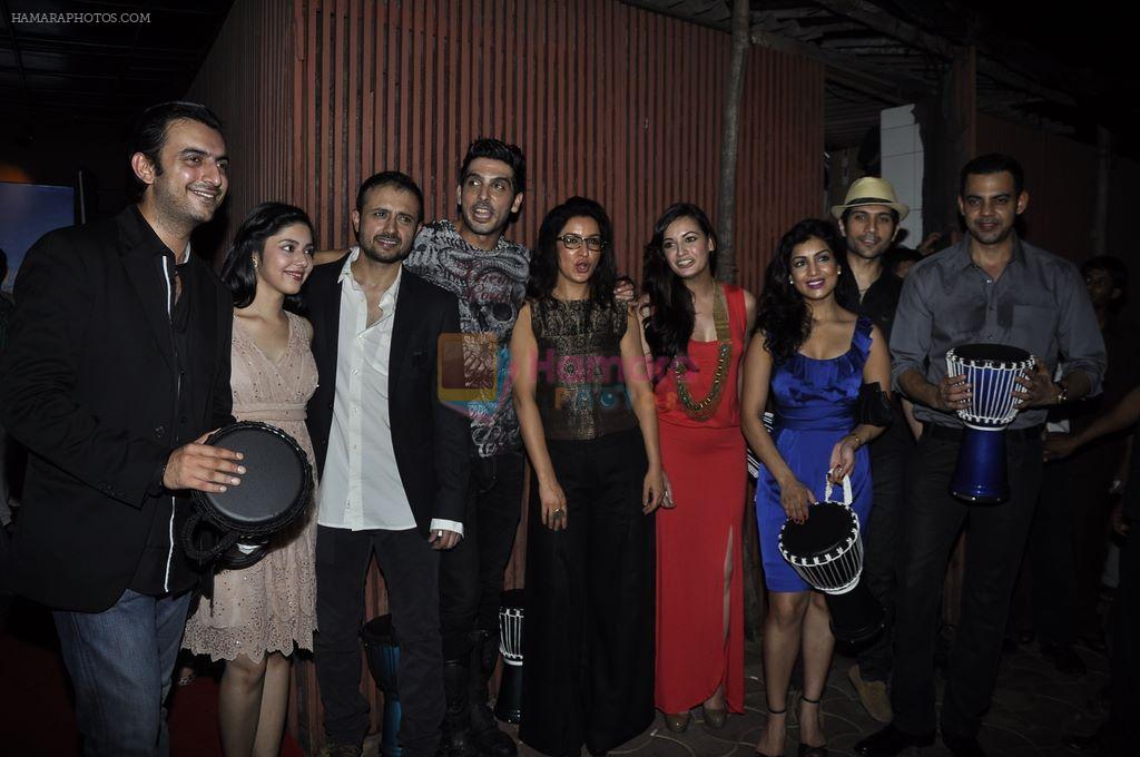 Dia Mirza, Zayed Khan, Tisca Chopra, Cyrus Sahukar  at Love Breakups Zindagi party in Aurus on 9th Oct 2011