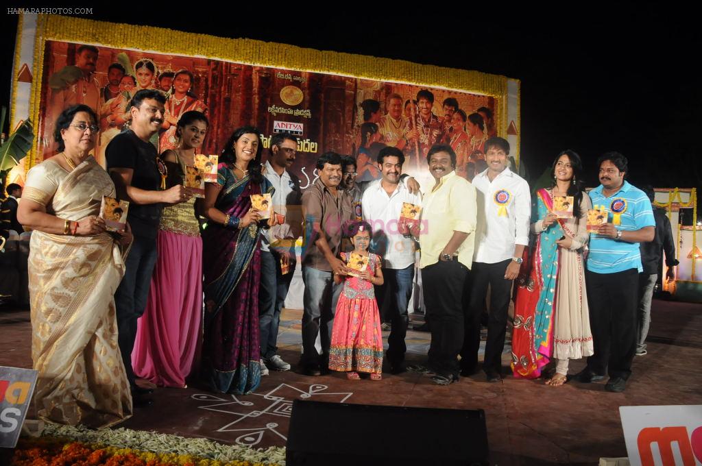 Tapasee Pannu, Gopichand, Roja, Lakshmi Prasanna, Anushka Shetty, Junior NTR and Team attends Mogudu Movie Audio Launch on 11th October 2011