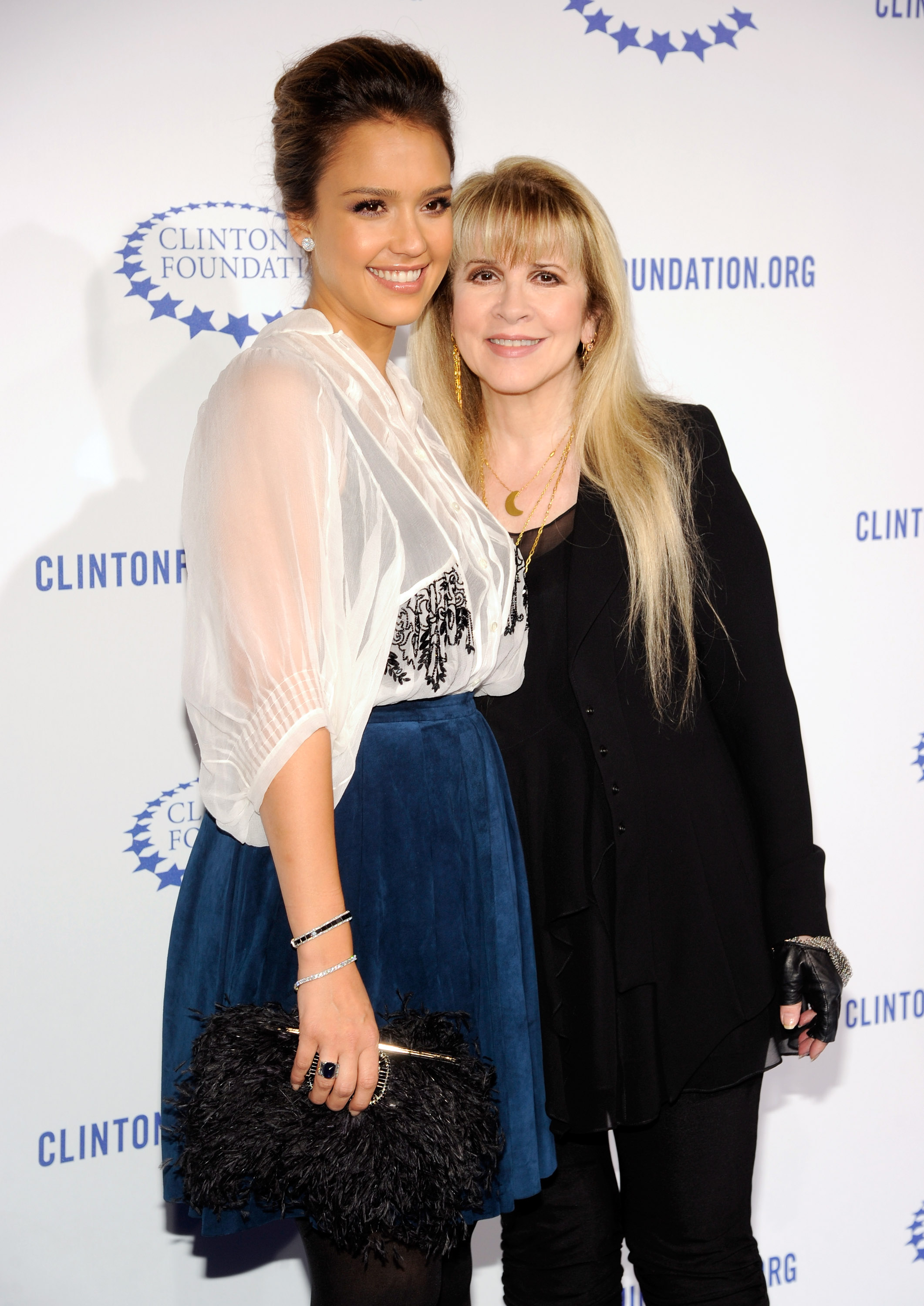 Jessica Alba arrives to the Clinton Foundation's _A Decade of Difference_ Gala in Beverly Hills on 14th October 2011