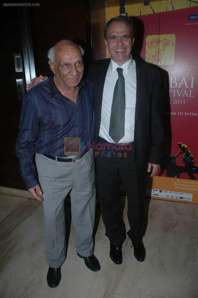 Yash Chopra at MAMI festival Day 3 in Mumbai on 15th Oct 2011