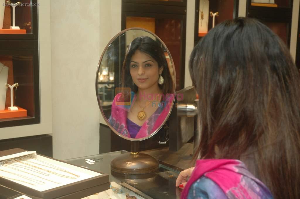 Anjana Sukhani shops for Diwali at Tanishq showroom in Andheri, Mumbai on 17th Oct 2011