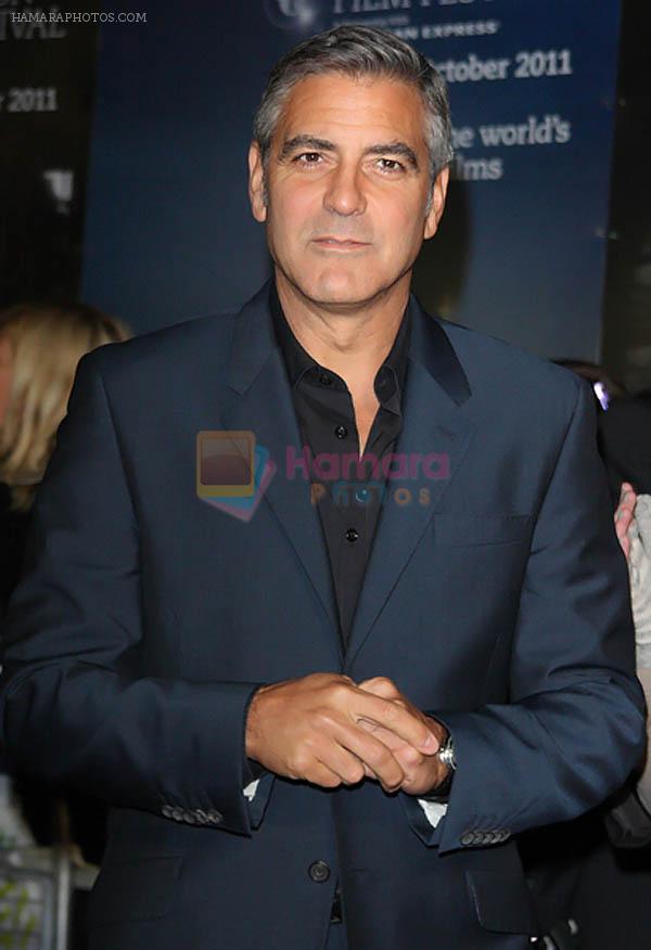 George Clooney arrived to the 55th Annual Times BFI London Film Festival _The Ides Of March_ Premiere at Odeon West End in Leicester Square on 19th October 2011