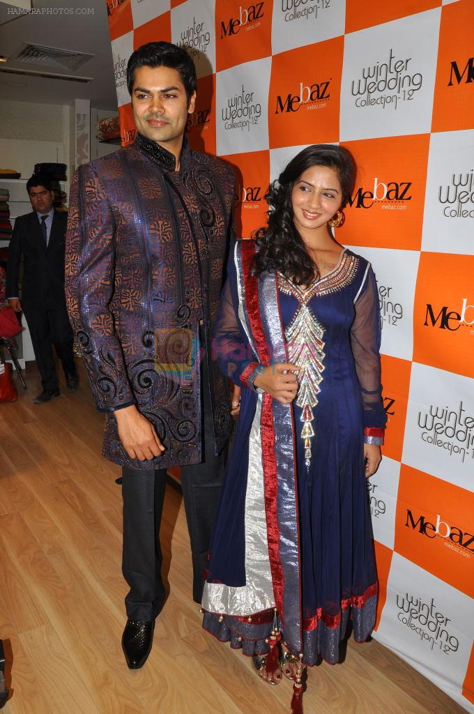 Nisha Shah, Ganesh Venkatraman attends MEBAZ Winter Wedding Collection Launch on 19th October 2011