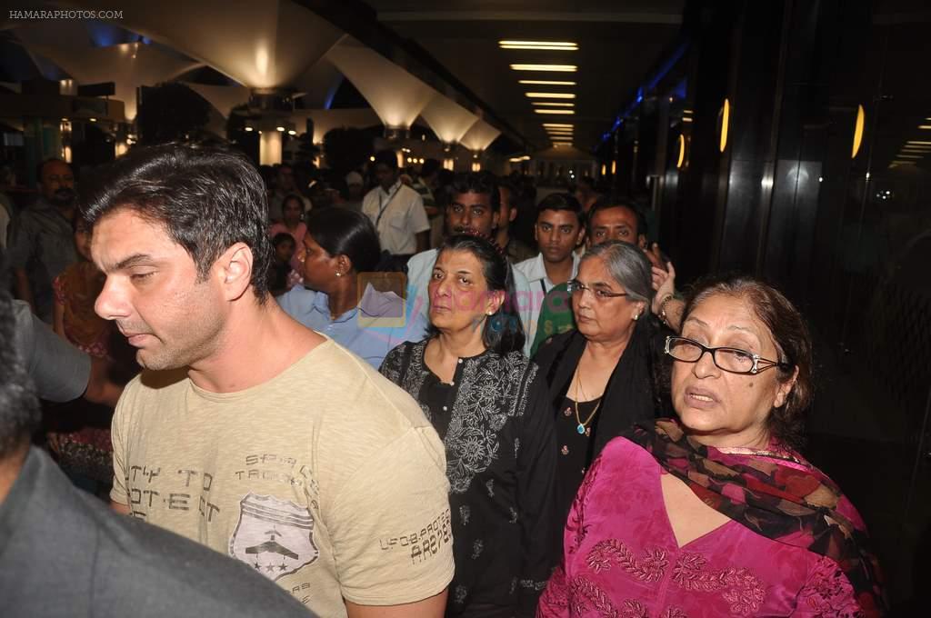 Sohail Khan returns from Germany at the Airport on 21st Oct 2011