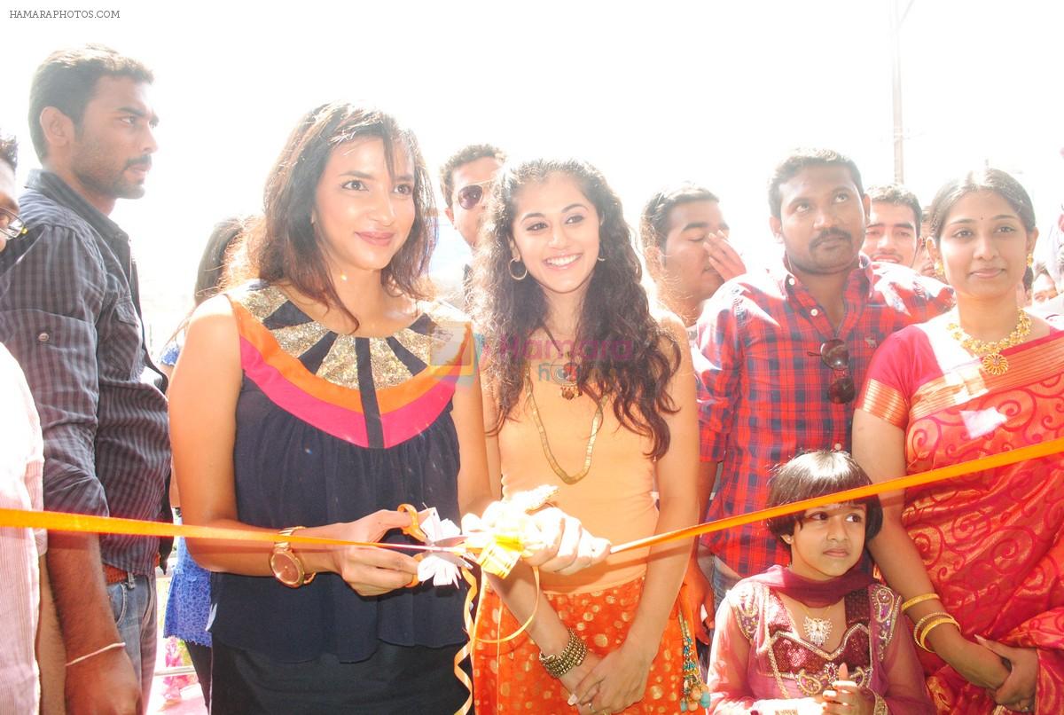 Taapsee Pannu, Lakshmi Prasanna attends Laasya Showroom Opening on 21st October 2011