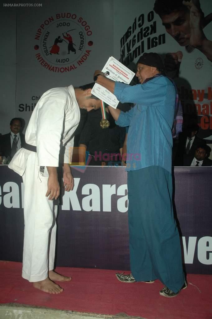 Mithun Chakraborty at Karate event in Andheri Sports Complex on 22nd Oct 2011