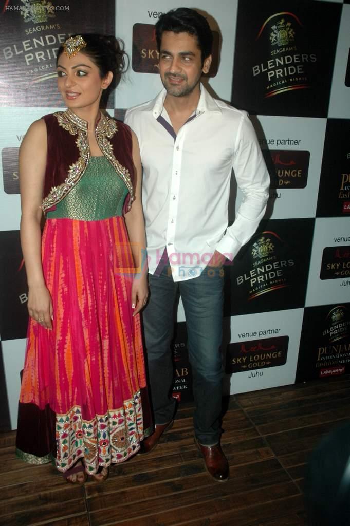 Arjan Bajwa, Neeru Bajwa at Punjab International Fashion week promotional event in Sheesha Lounge on 23rd Oct 2011