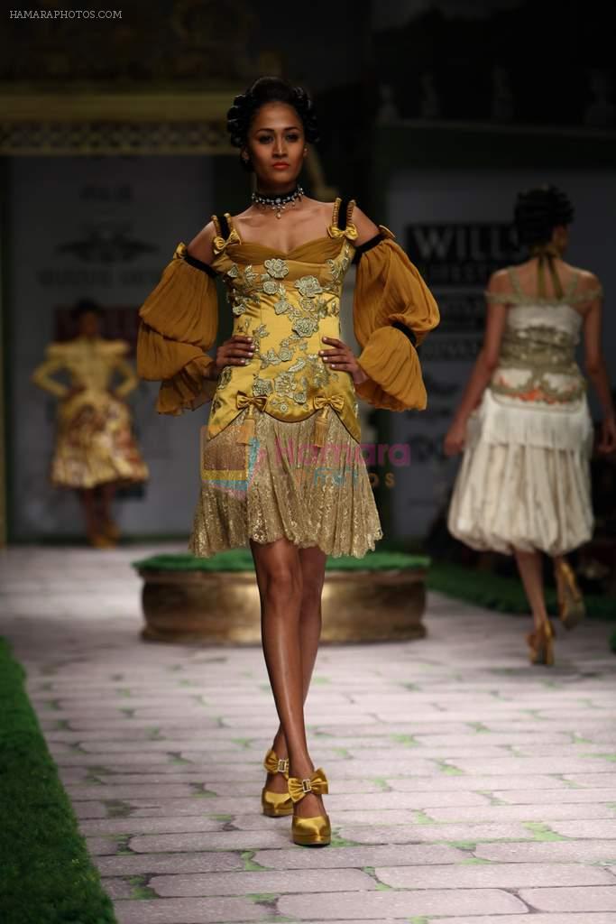 Model walk the ramp for Shantanu Goenka at Wills India Fashion Week 2011 on 10th Oct 2011